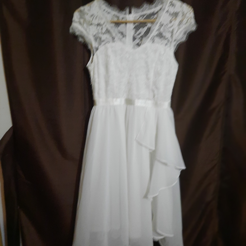 Charming White Lace  Formal Dress